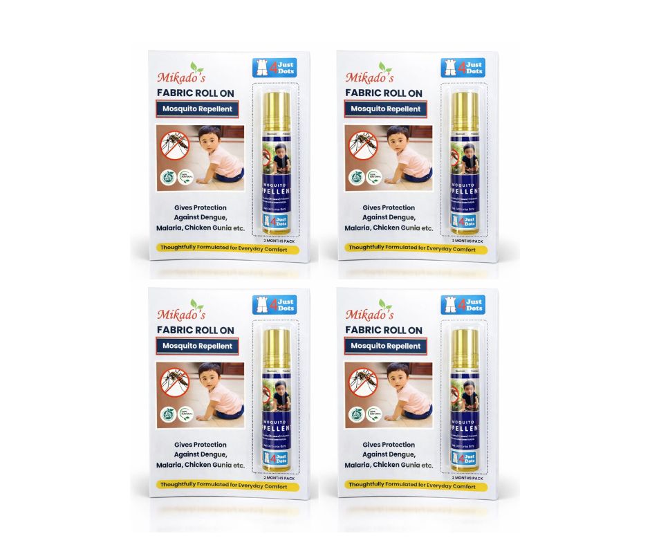 Mikado’s Fabric Roll-On Mosquito Repellent (Pack of 2) | Skin & Cloth Safe | Long-Lasting Protection | Easy Roll-On Application