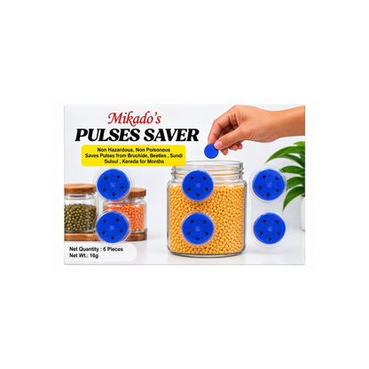 Mikado's  Pulses Saver | Storage Protector for Pulses & Dry Foods | Non-Toxic | Reliable Protection