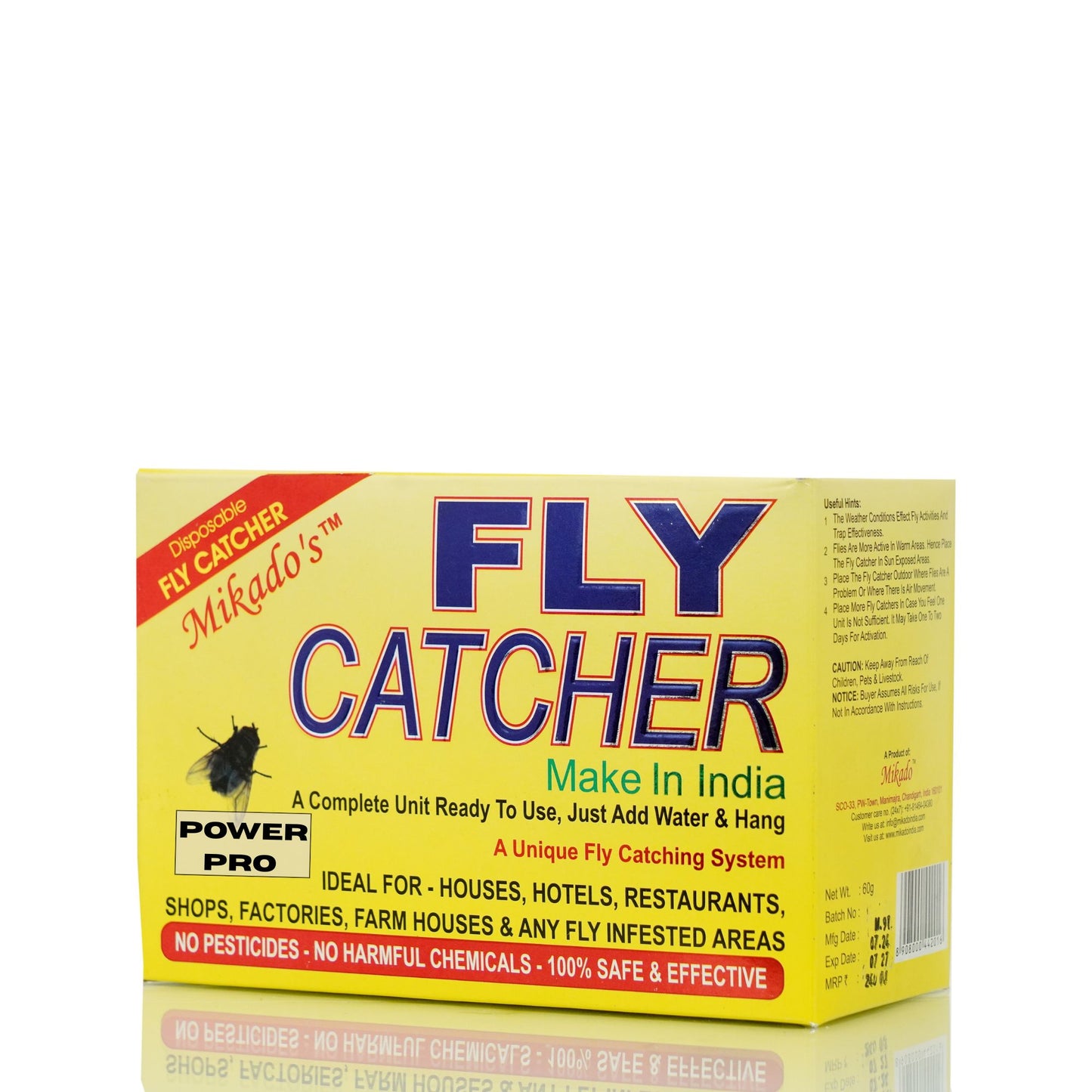 Mikado’s Fly Catcher (High Power) Power Pro | Strong Fly Control | Fast & Effective | Indoor & Outdoor Use
