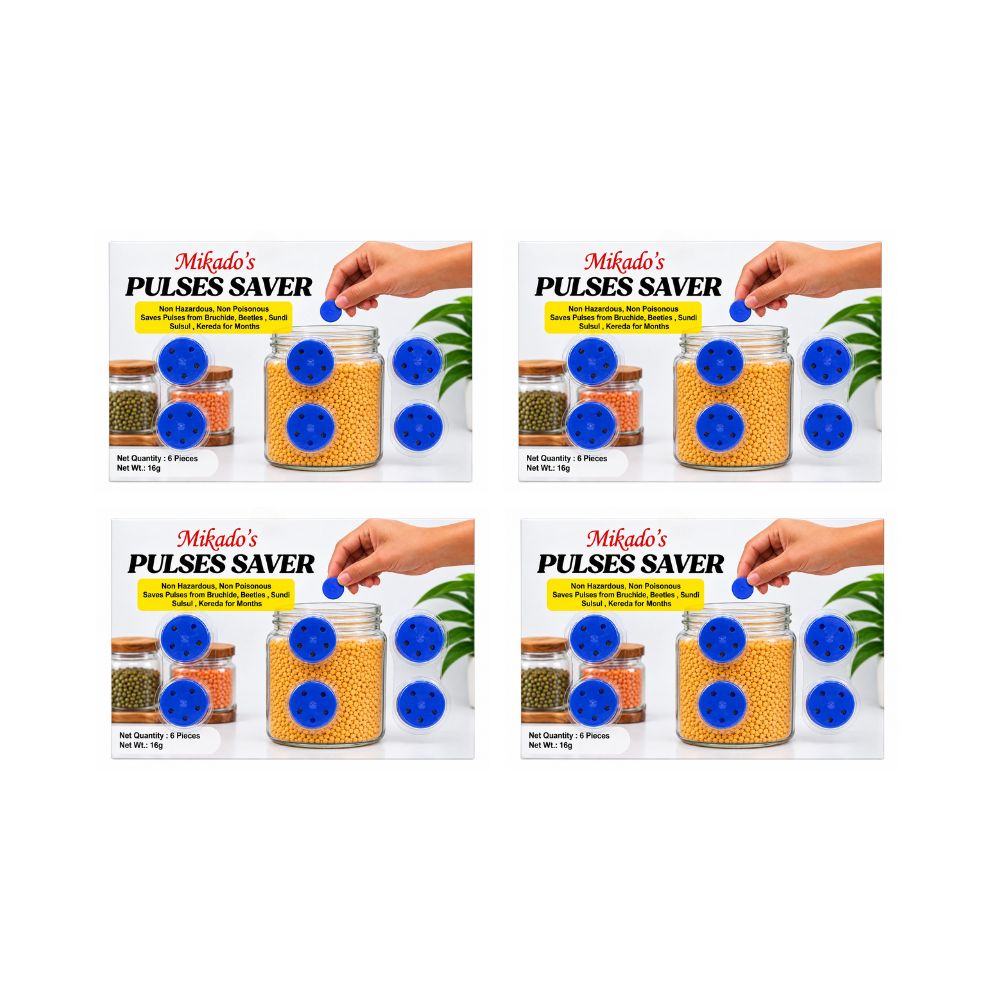 Mikado's  Pulses Saver | Storage Protector for Pulses & Dry Foods | Non-Toxic | Reliable Protection