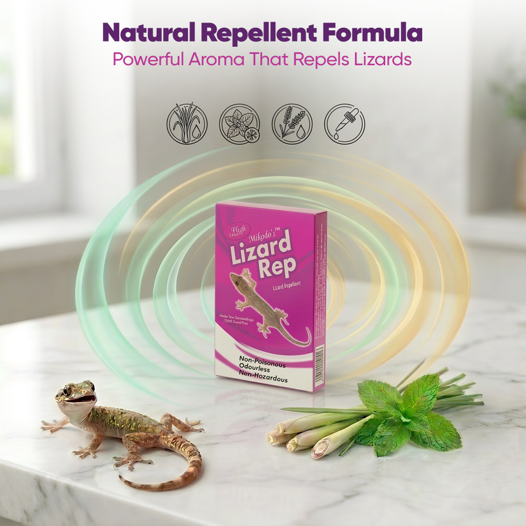 Mikado’s Lizard Repellent Cubes for Home | Non-Poisonous | Long-Lasting Protection | Safe & Easy to Use
