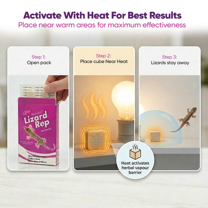 Mikado’s Lizard Repellent Cubes for Home | Non-Poisonous | Long-Lasting Protection | Safe & Easy to Use
