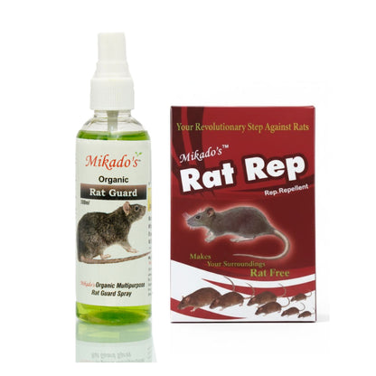 Mikado Rat Protection Combo – Rat Repellent & Rat Guard Spray | Non-Toxic Wire & Home Protection