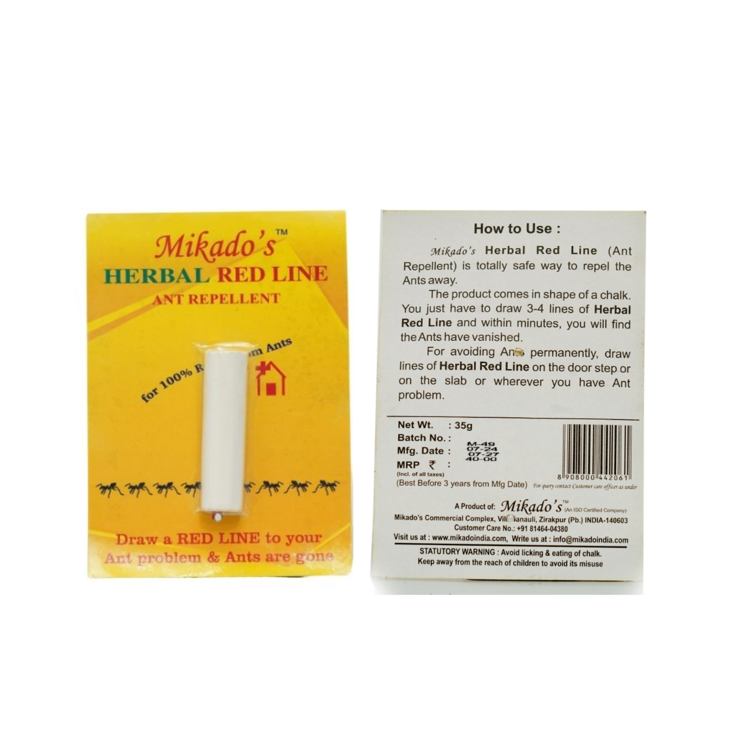 Mikado Home Protection Combo – Lizard Repellent, Cockroach Gel, Fly Catcher & Ant Chalk (HRL) | Safe & Non-Toxic