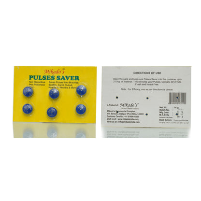 Mikado Pulses Saver | Storage Protector for Pulses & Dry Foods | Non-Toxic | Reliable Protection