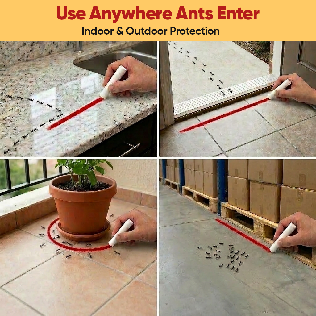 Mikado’s Ant Repellent Chalk | Reliable Ant Protection | No Mess | Long-Lasting Home Solution
