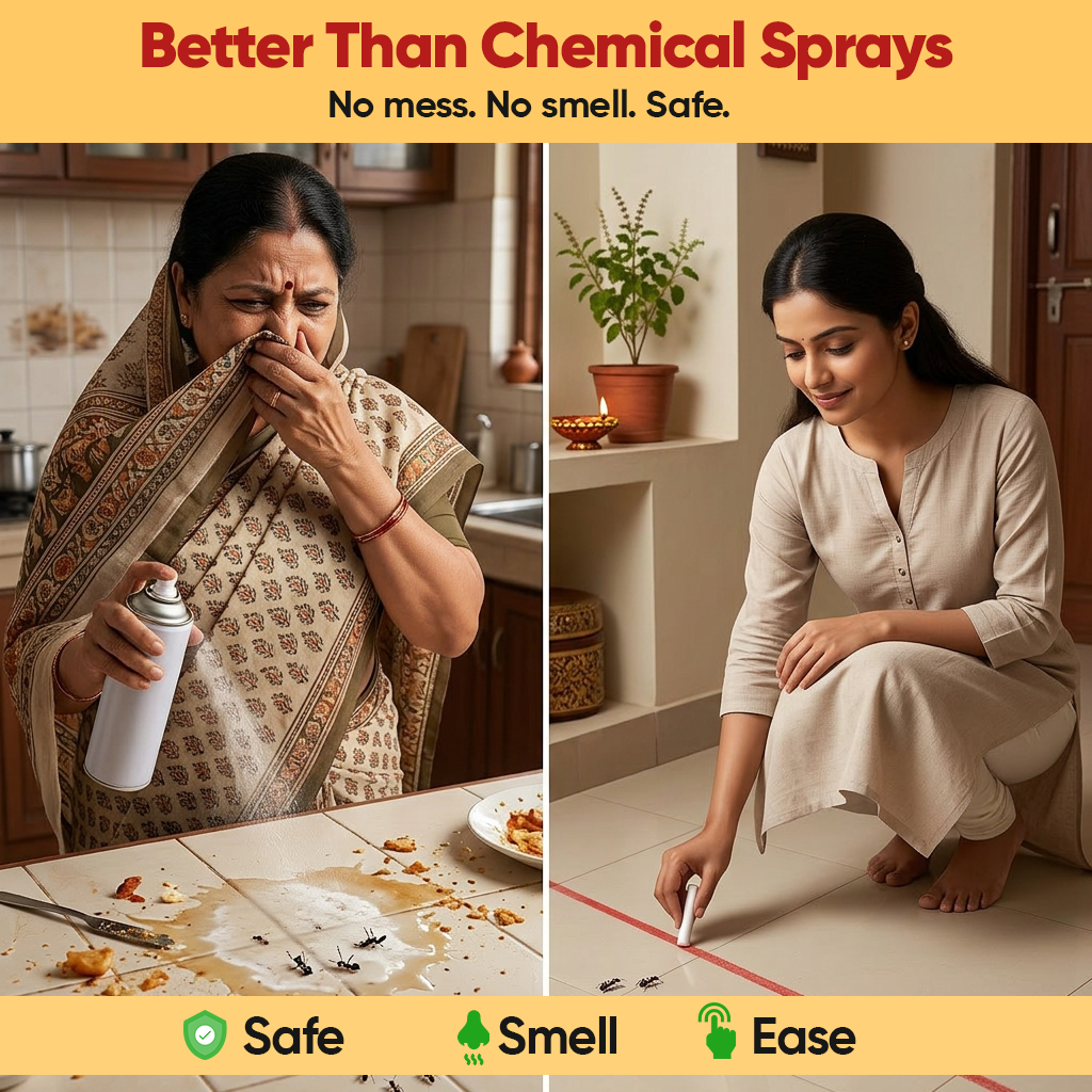 Mikado’s Ant Repellent Chalk | Reliable Ant Protection | No Mess | Long-Lasting Home Solution