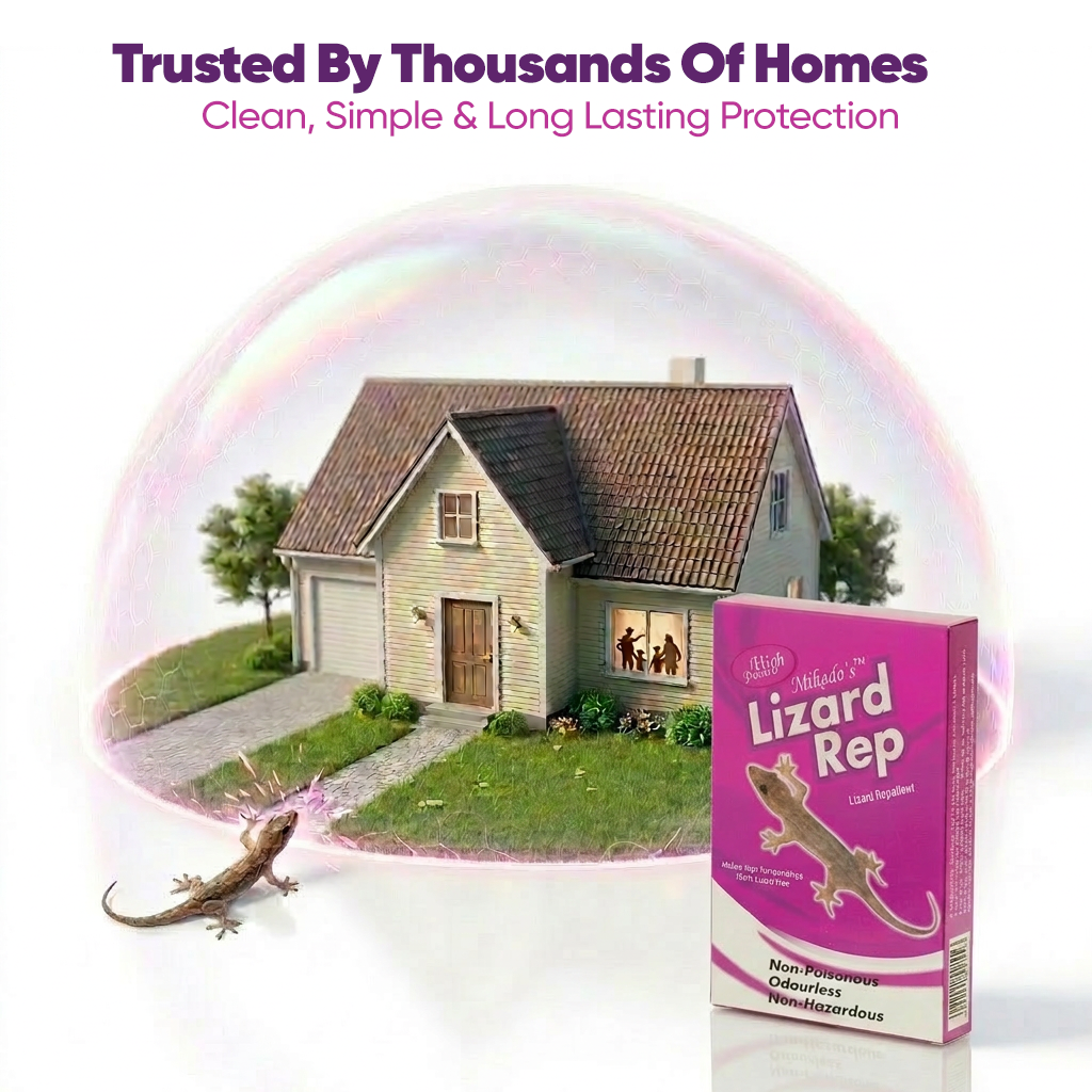 Mikado’s Lizard Repellent Cubes for Home | Non-Poisonous | Long-Lasting Protection | Safe & Easy to Use