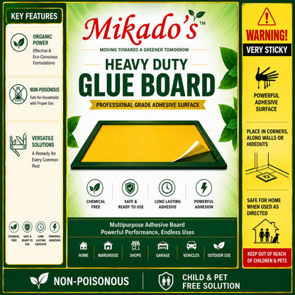 Mikado’s Glue Trap Big Size | High Strength Adhesive | Captures Rodents & Crawling Insects | Long-Lasting