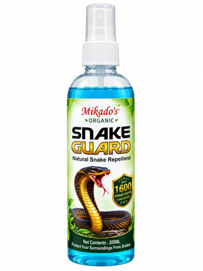 Natural Snake Guard Spray 200ml  | DEET-Free Herbal Formula for Indoor & Outdoor Use