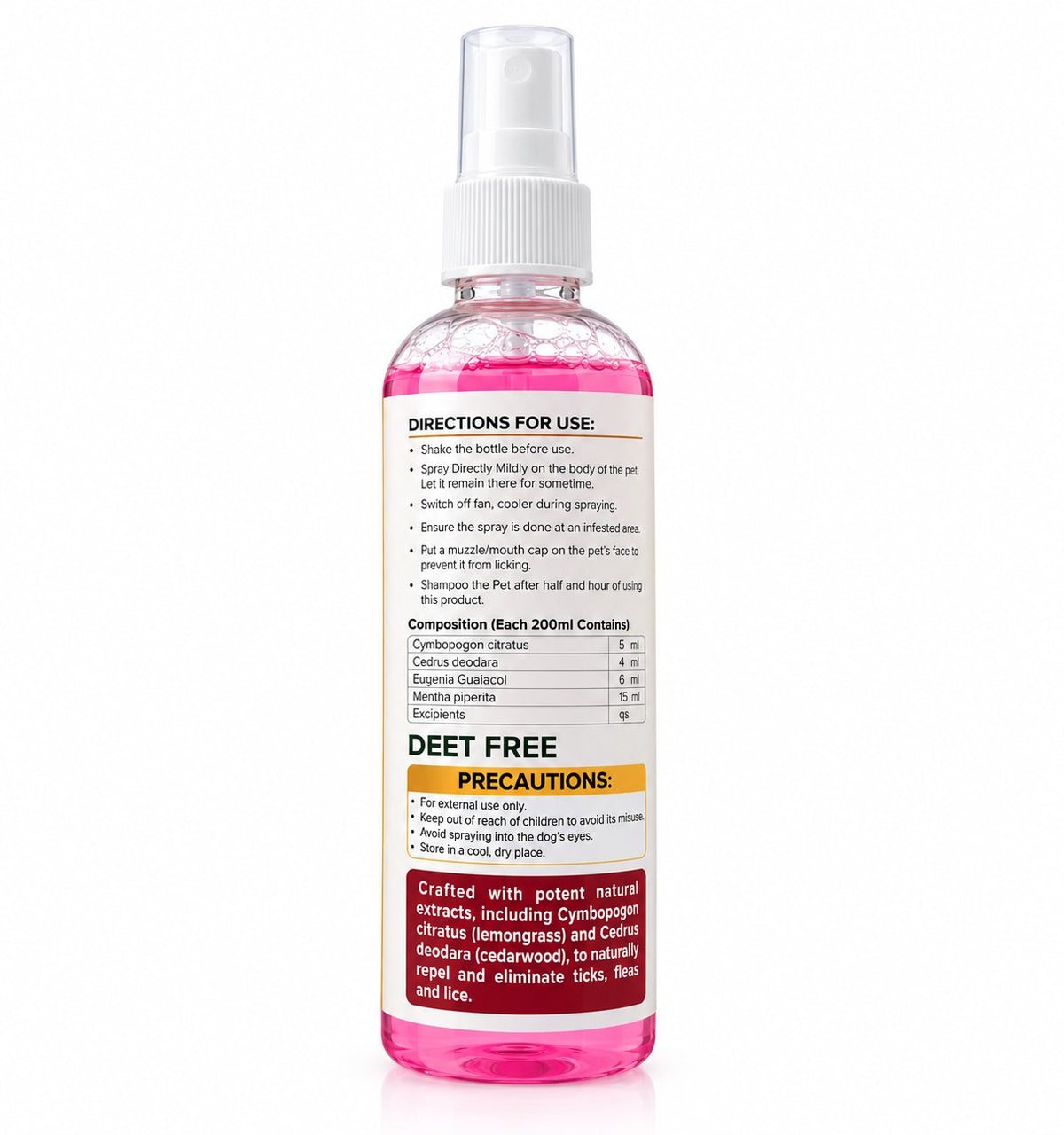 Mikado’s Organic Paw Shield – Natural Tick Repellent Spray for Dogs & Cats, 200 mL