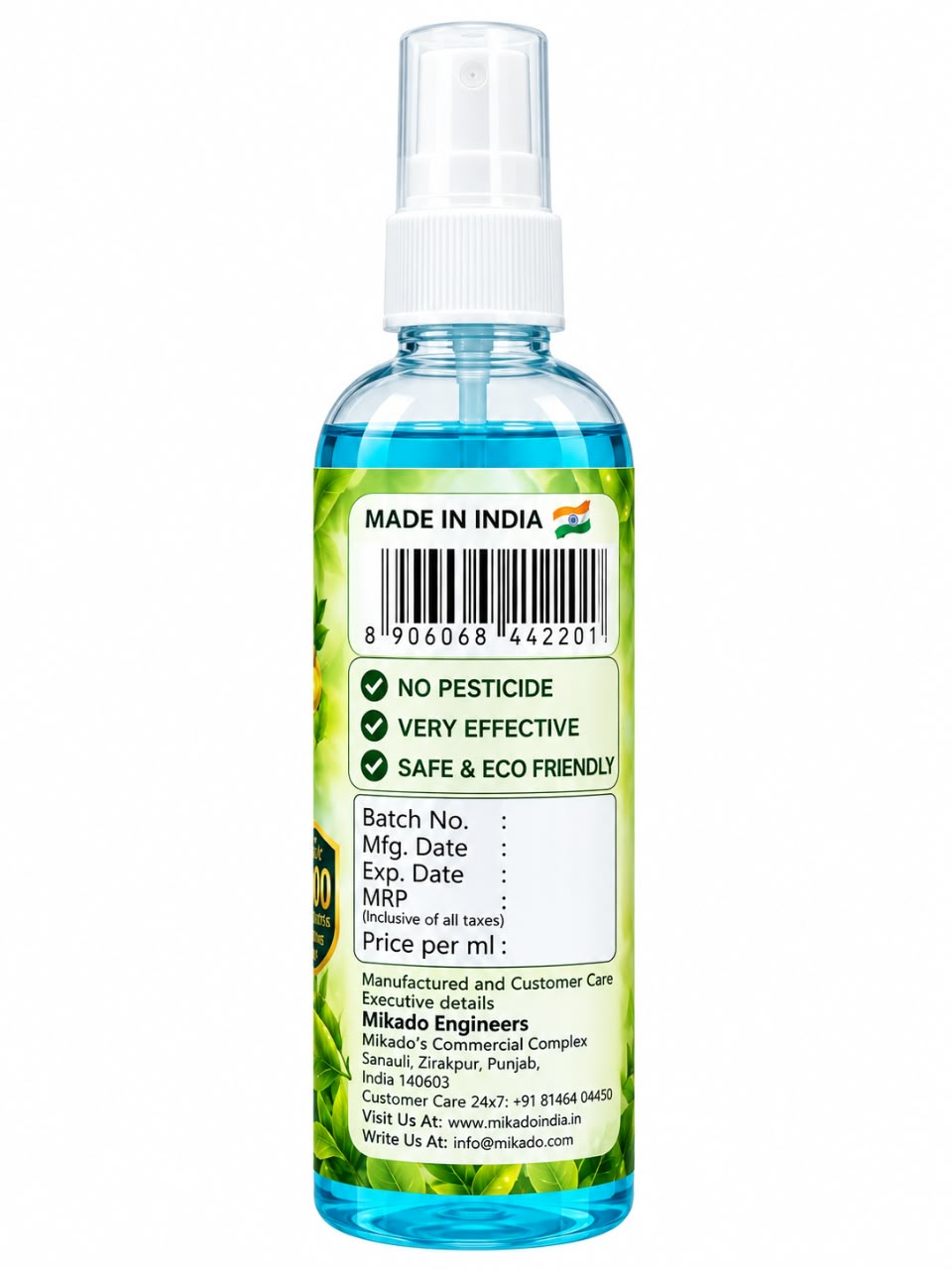 Natural Snake Guard Spray 200ml  | DEET-Free Herbal Formula for Indoor & Outdoor Use