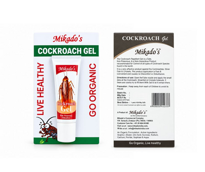 Mikado’s Cockroach Gel | Non-Toxic Formula | Keeps Cockroaches Away | Long-Lasting Effect